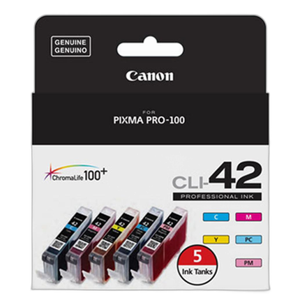 Canon CLI-42 Color 5 Ink Value Pack for Canon Pixma Pro-100 Printer