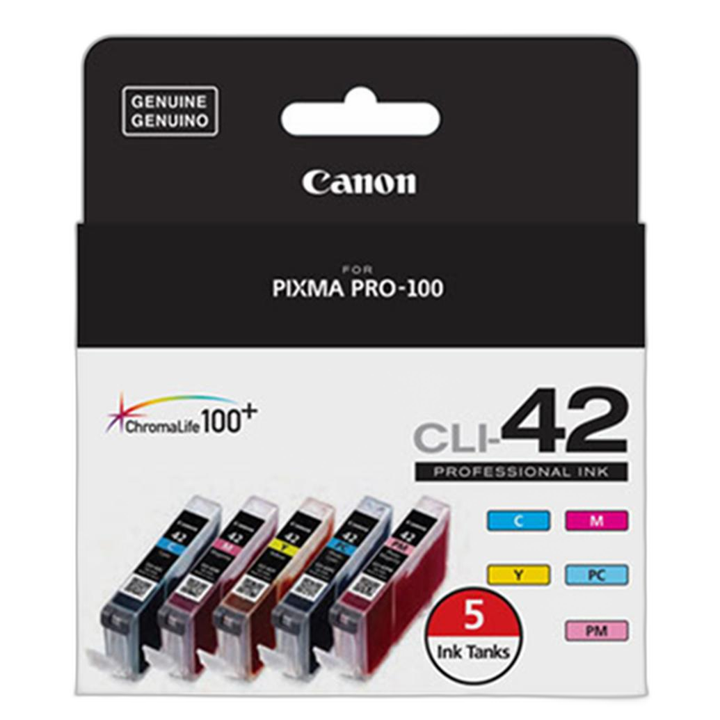 Canon CLI-42 Color 5 Ink Value Pack for Canon Pixma Pro-100 Printer