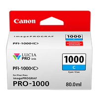 Canon PFI-1000 Cyan Ink Cartridge 0