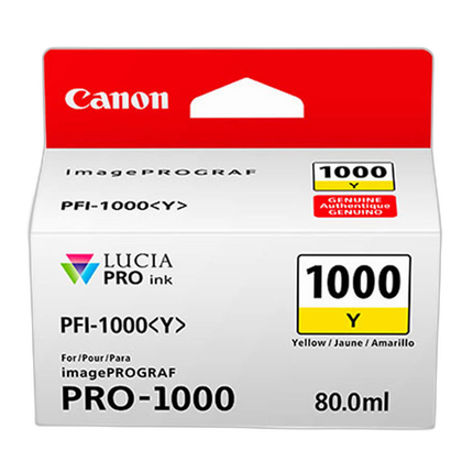 Canon PFI-1000 Yellow Ink Cartridge