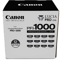Canon PFI-1000 LUCIA PRO 12 Ink Tank Set 0