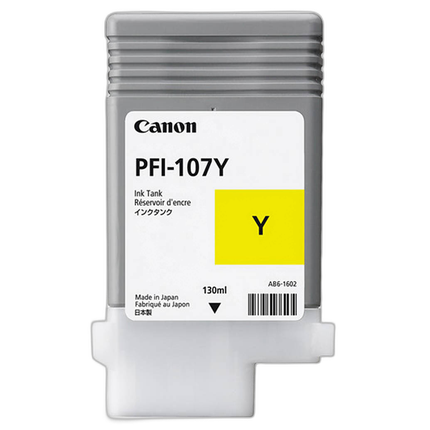 Canon PFI-107Y Yellow Ink Cartridge