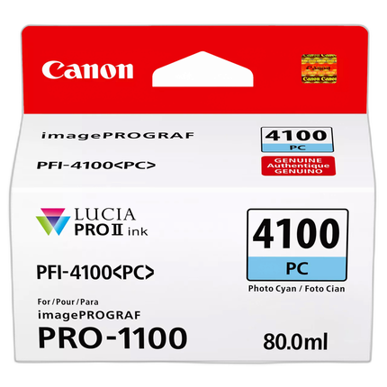 Canon PFI-4100 Photo Cyan Ink for PRO-1000 Printer