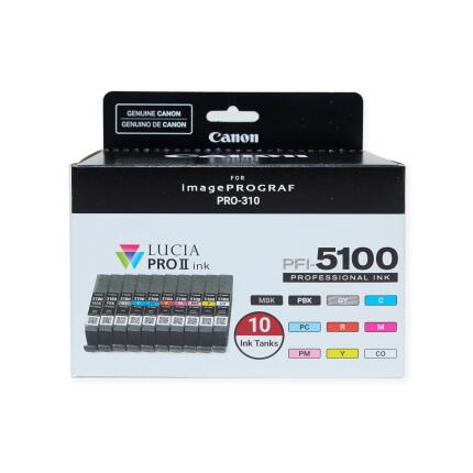 Canon PFI-5100 10-Cartridge Ink Set for PRO-310 Printer