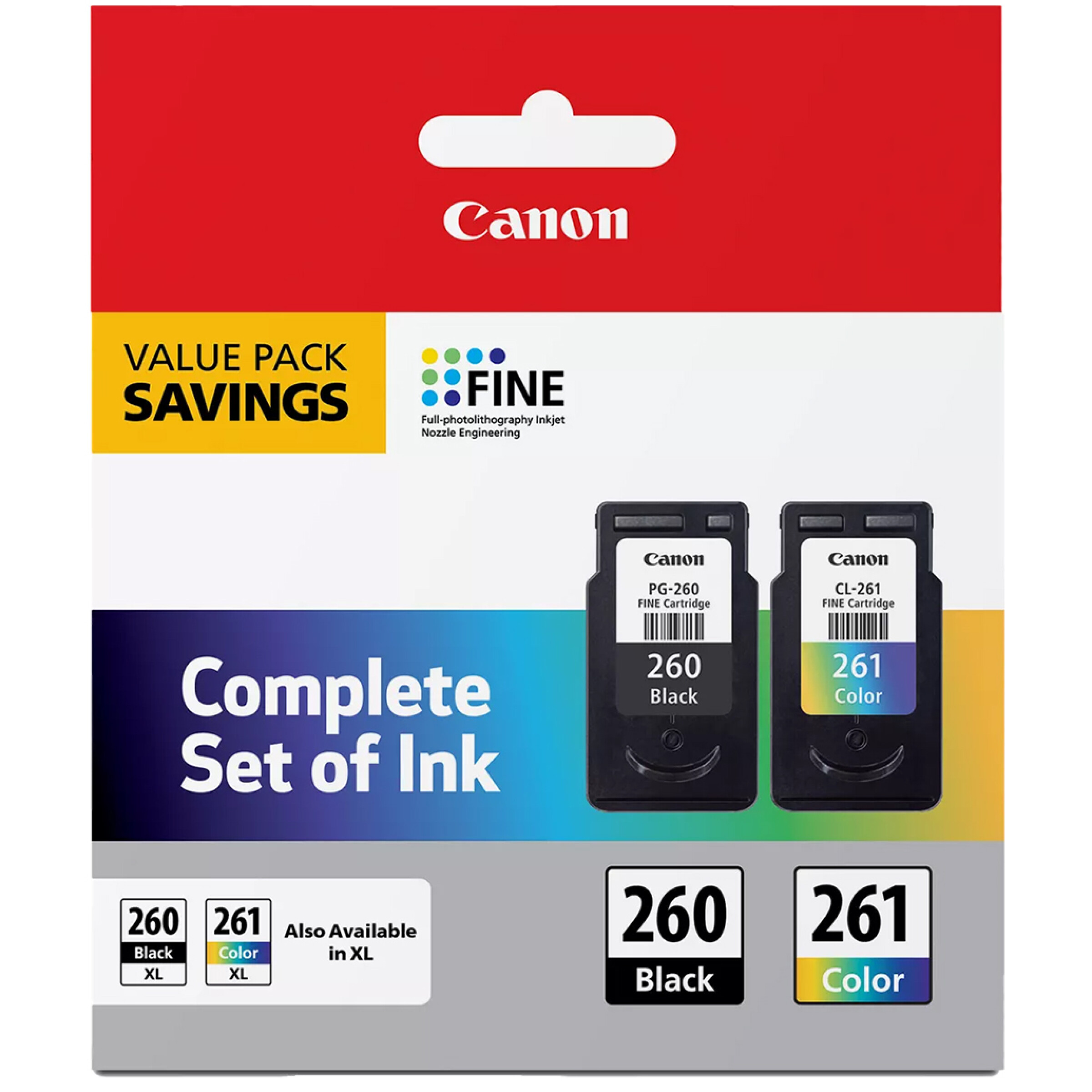 Canon PG-260 Black /CL-261 Color Value Pack