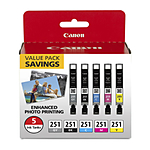 Canon CLI-251 5 Color Ink Value Pack 0