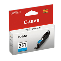 Canon CLI-251 Standard Capacity Cyan Ink Cartridge 0