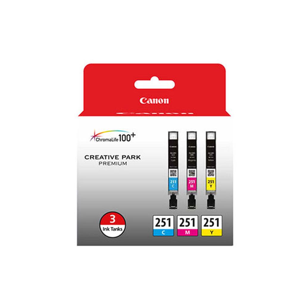 Canon CLI-251 3-Color Ink Cartridge Pack