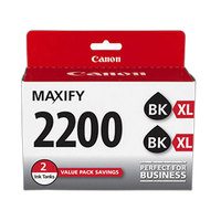 Canon PGI-2200 XL Black Twin Pack for Canon Maxify MB5320 iB4020 and MB5020 0