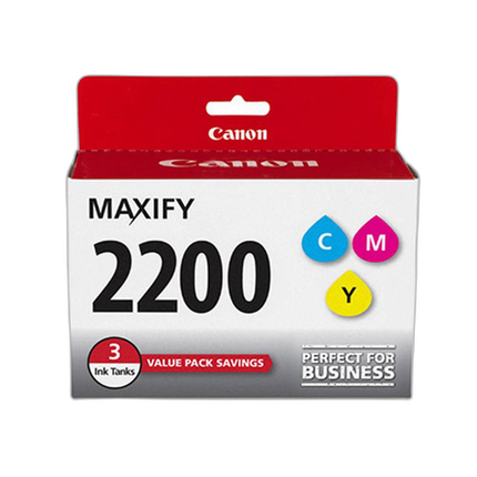 Canon PGI-2200 CMY 3 Ink Value Pack for Canon Maxify MB5320 iB4020 MB5020