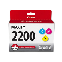 Canon PGI-2200 CMY 3 Ink Value Pack for Canon Maxify MB5320 iB4020 MB5020 0