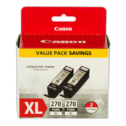 Canon PGI-270XL Pigment Black Twin Pack