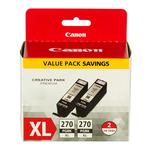 Canon PGI-270XL Pigment Black Twin Pack 0