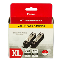 Canon PGI-270XL Pigment Black Twin Pack 0