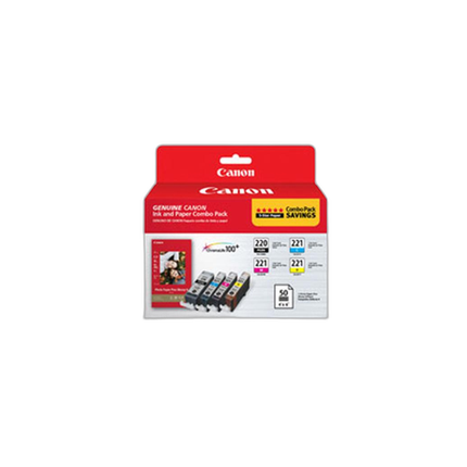 Canon PGI-270/CLI-271 Ink Tanks with PP-201 (50 Sheets) Combo Pack