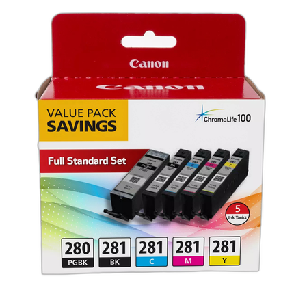 Canon PGI-280/CLI-281 5 Color Value Pack