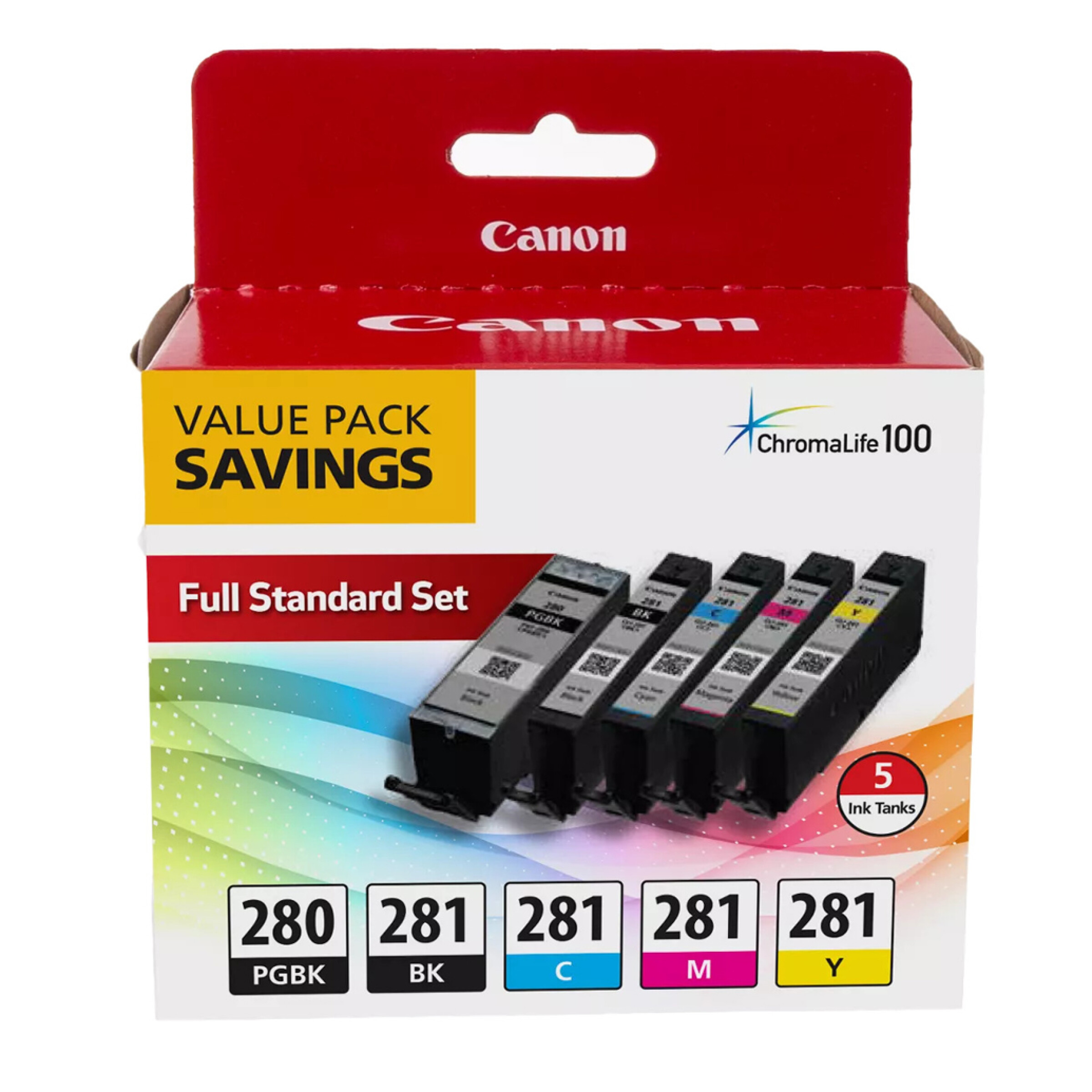 Canon PGI-280/CLI-281 5 Color Value Pack