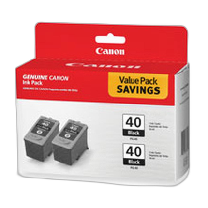 Canon PG-40 Black Ink Cartridge Twin-Pack for iP1600