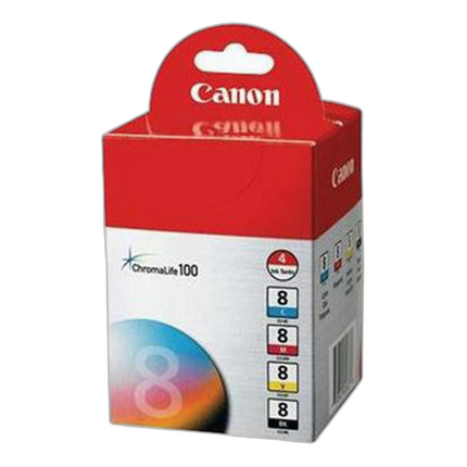 Canon CLI-8 4 Color Ink Cartridge Multipack for Canon Pixma IP Series Printe