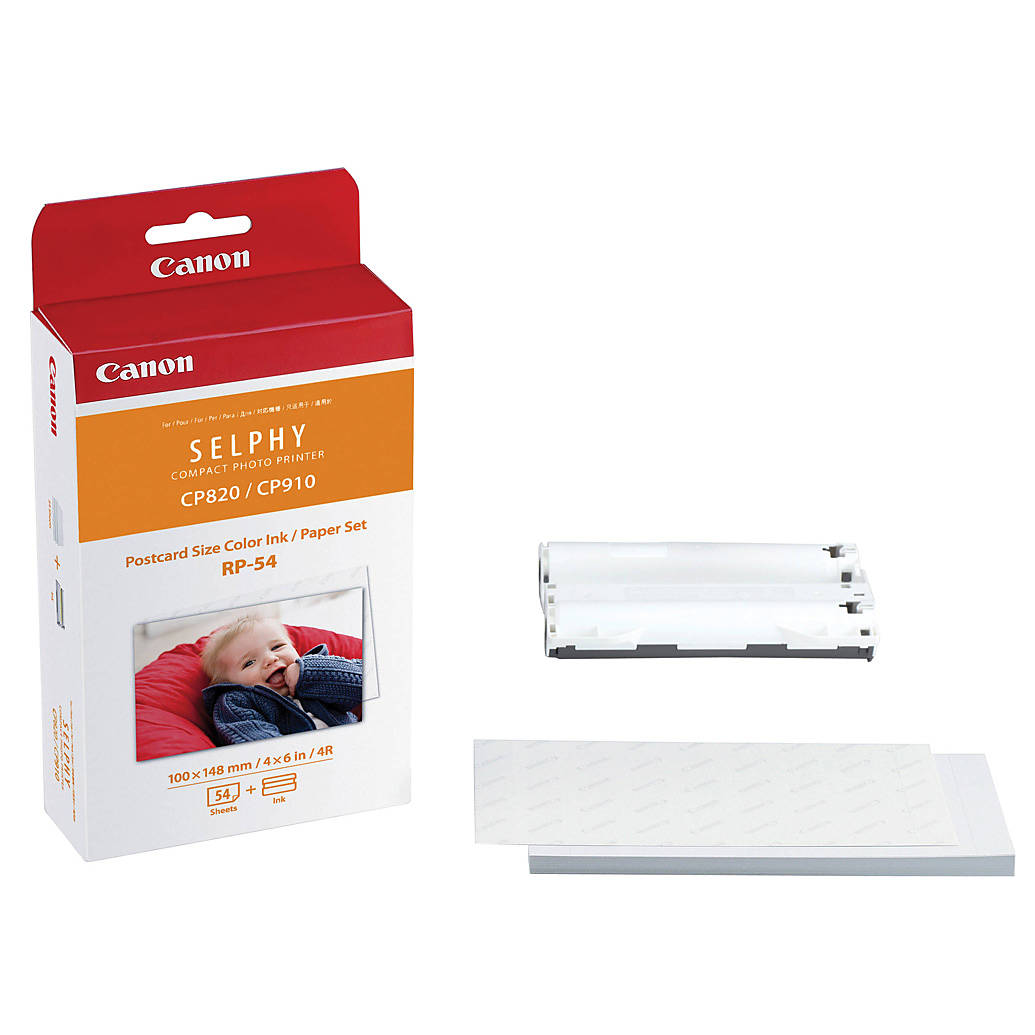 Canon RP-54 High-Capacity Color Ink/Paper Set for Selphy CP820 CP910