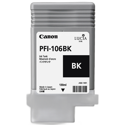 Canon PFI-106BK Black Ink Cartridge (130 ml)