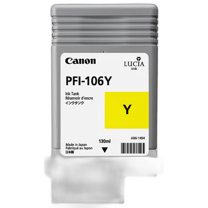 Canon PFI-106Y Yellow Ink Cartridge (130 ml)