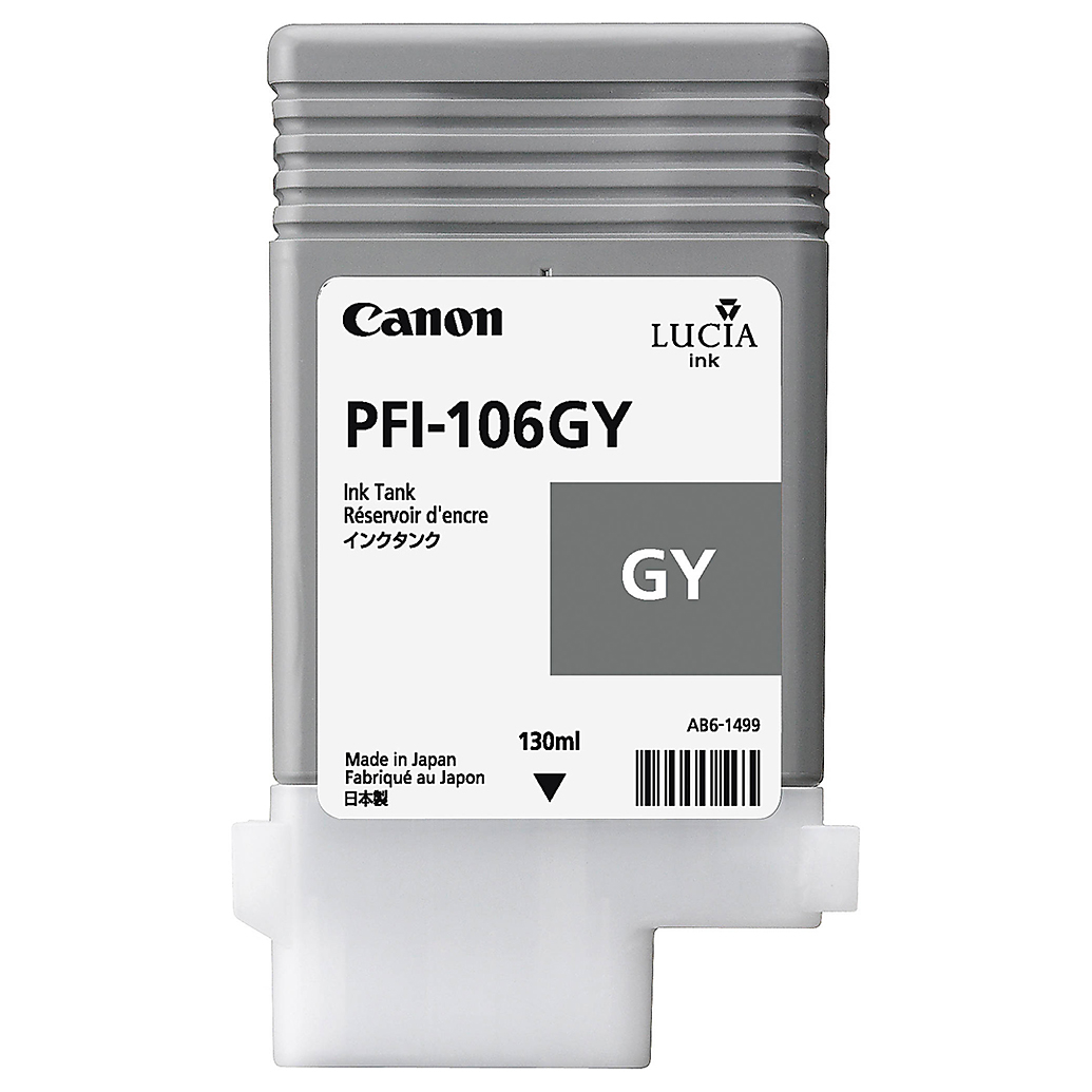 Canon PFI-106GY Gray Ink Cartridge (130 ml)