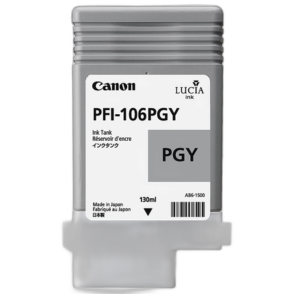 Canon PFI-106PGY Photo Gray Ink Cartridge (130 ml)