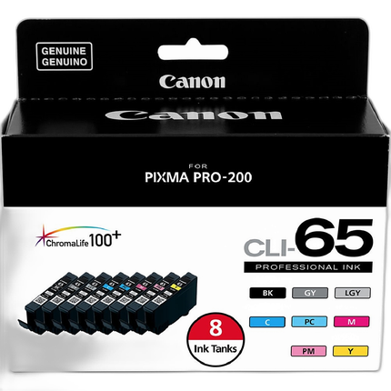 Canon CLI-65 Eight Color Ink Tank Value Pack