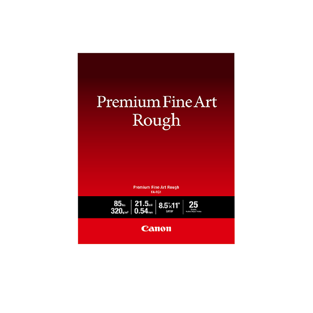 Canon Premium Fine Art Rough Photo Paper (8.5x11in, 25 Sheets)