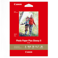 Canon 5x7 Photo Paper Plus Glossy II - 20 Sheets 0