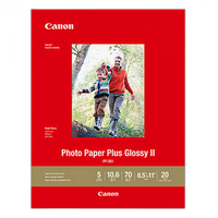 Canon 8.5x11 Photo Paper Plus Glossy II - 20 Sheets 0