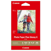 Canon 4x6 Photo Paper Plus Glossy II - 100 Sheets 0