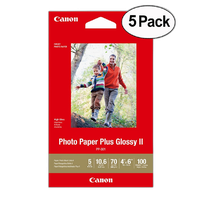 Canon 4x6in Photo Paper Plus Glossy II (5 Pack 500 Sheets) 0
