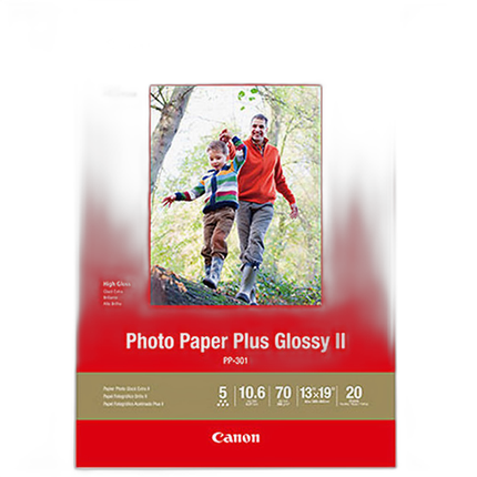 Canon 13x19 Photo Paper Plus Glossy II - 20 Sheets