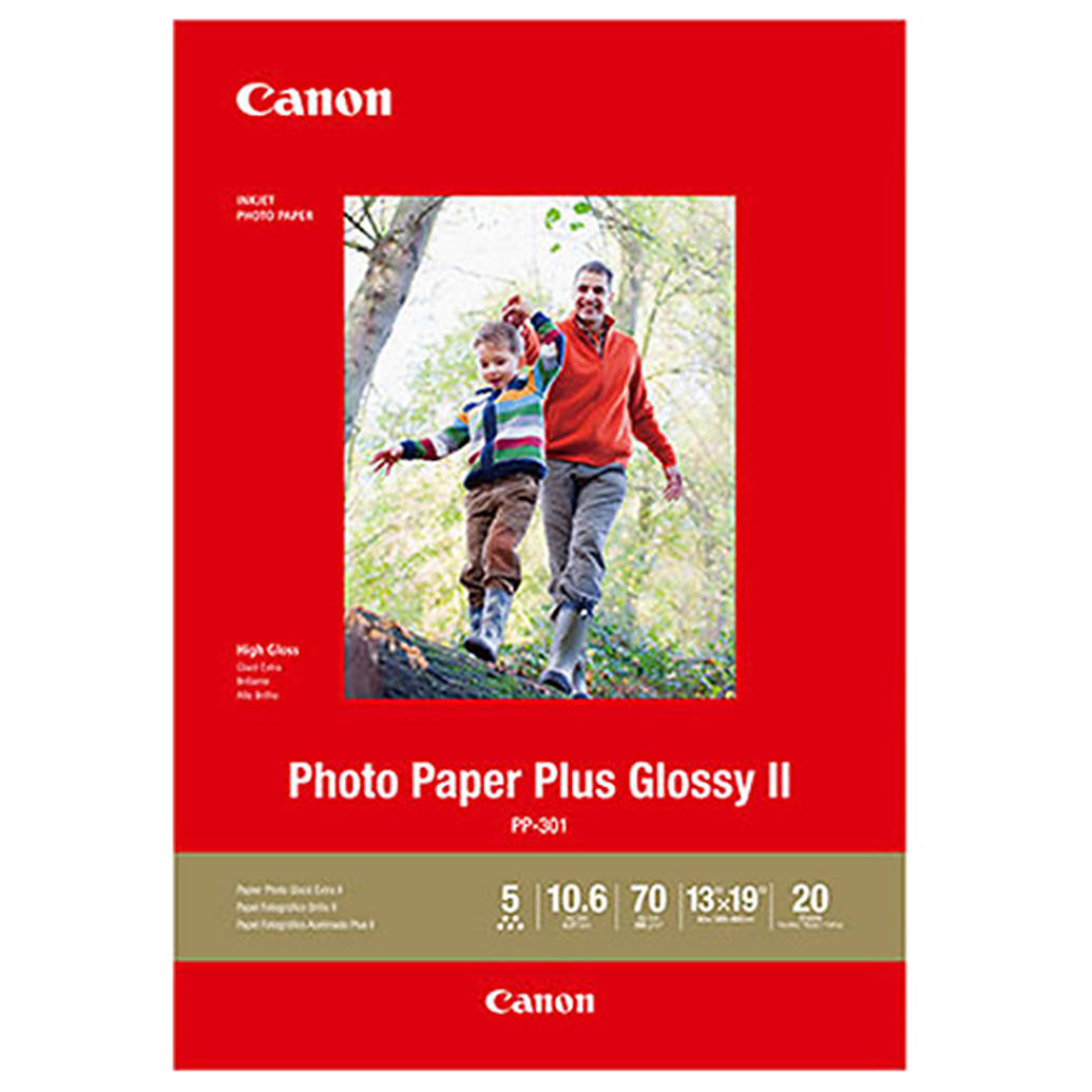 Canon 13x19 Photo Paper Plus Glossy II - 20 Sheets