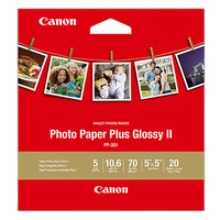 Canon 5x5 Photo Paper Plus Glossy II - 20 Sheets 0