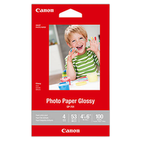 Canon 4x6 Photo Paper Glossy - 100 Sheets 0