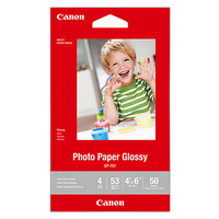Canon 4x6 Photo Paper Glossy - 50 Sheets 0