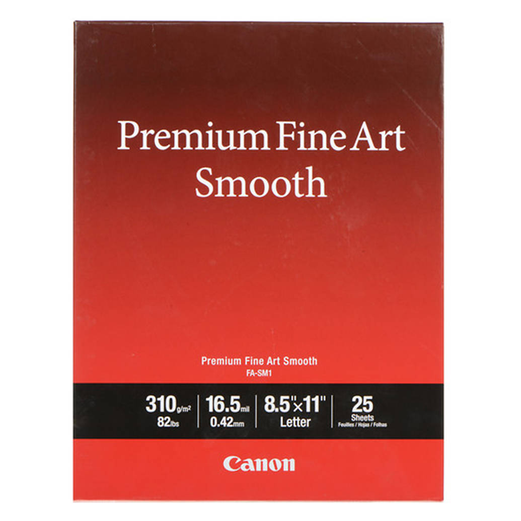 Canon 8.5x11 Premium Fine Art Smooth Paper - 25 Sheets