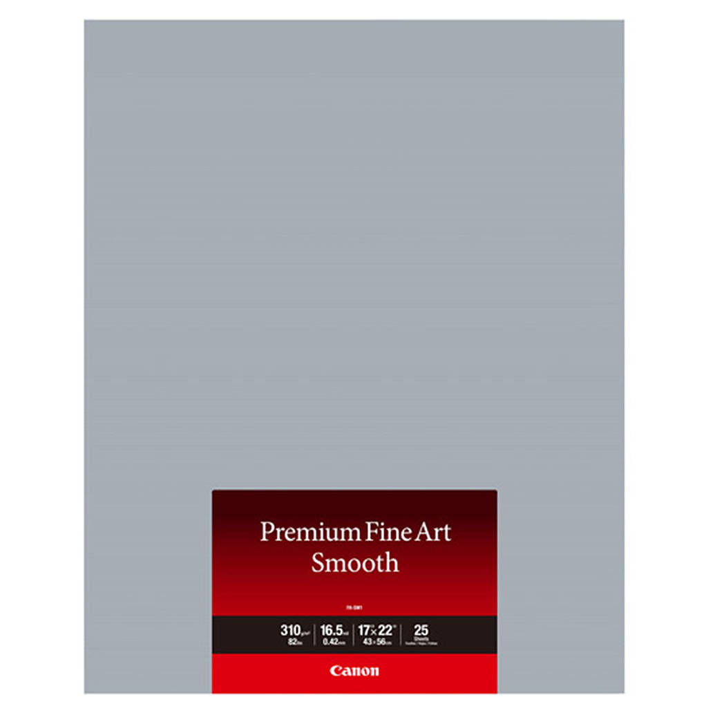 Canon 17x22 Premium Fine Art Smooth Paper - 25 Sheets