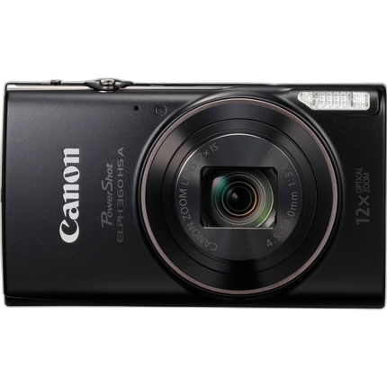 Canon POWERSHOT ELPH 360 HS A Point and Shoot Camera (Black)