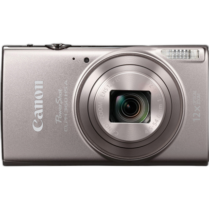 Canon POWERSHOT ELPH 360 HS A Point and Shoot Camera (Silver)