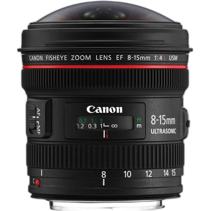 Canon EF 8-15mm f/4L Fisheye USM Ultra-Wide Zoom Lens - Black