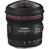 Canon EF 8-15mm f/4L Fisheye USM Ultra-Wide Zoom Lens - Black 1