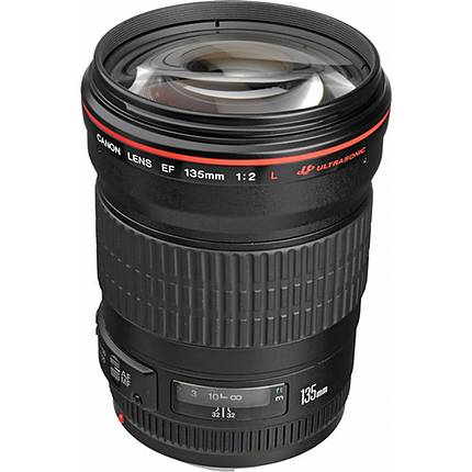 Canon EF 135mm f/2L USM Telephoto Lens - Black