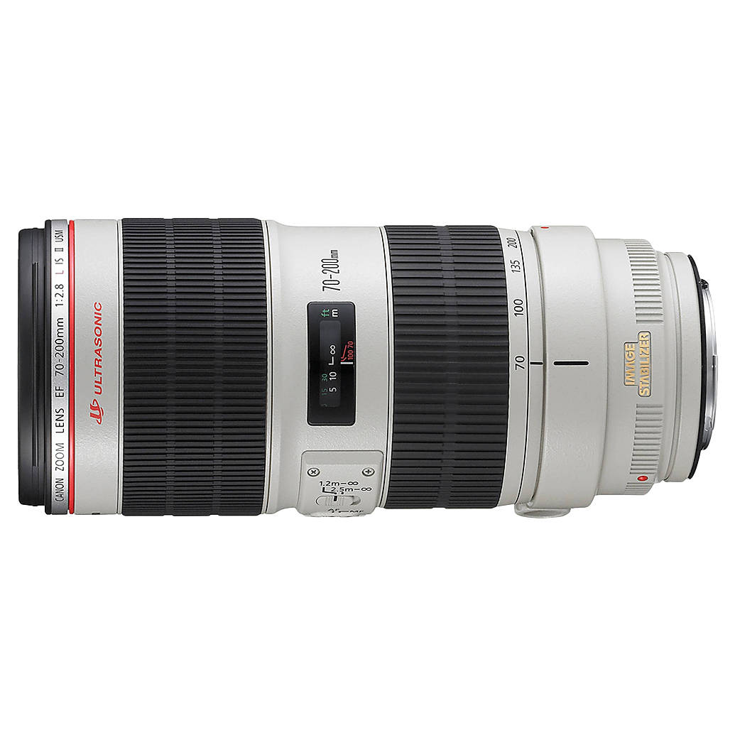 Canon EF 70-200mm f/2.8L IS II USM Telephoto Zoom Lens - White