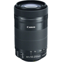 Canon EF-S 55-250mm f/4-5.6 IS STM Telephoto Lens - Black 0