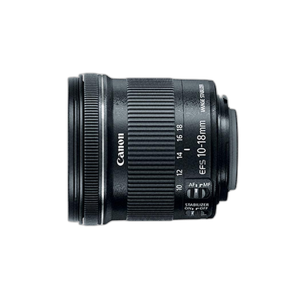Canon EF-S 10-18mm f/4.5-5.6 IS STM Ultra Wide Zoom Lens - Black