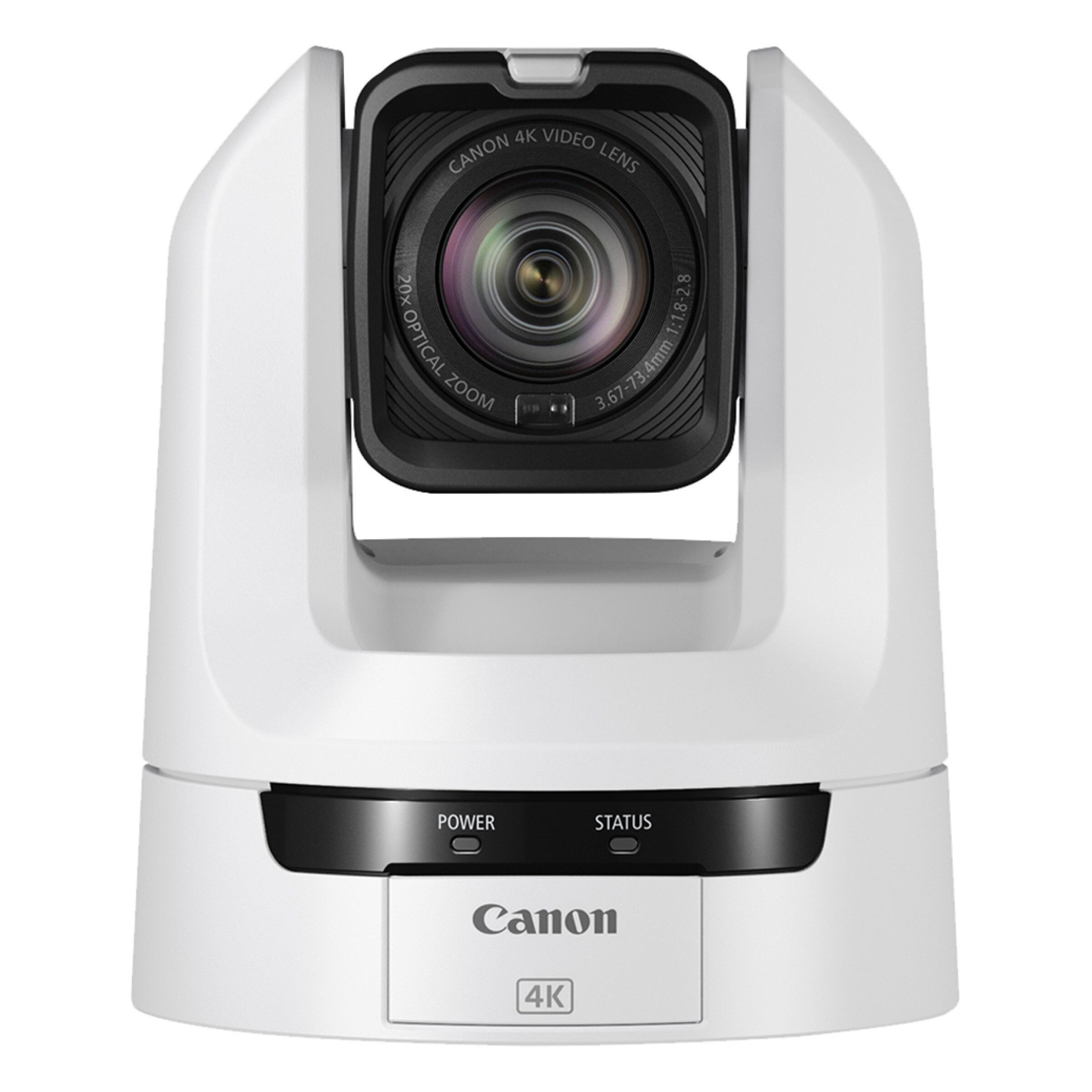 Canon CR-N100 4K NDI PTZ Camera with 20x Zoom (Titanium White)
